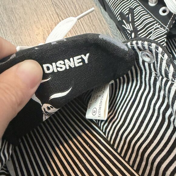 Disney Tim Burton's Nightmare Before Christmas Jack Skellington Sneakers M8/W10 - Picture 9 of 10